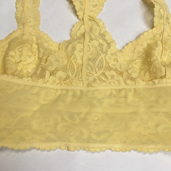 FREE PEOPLE yellow bralette size L - Picture 7 of 8